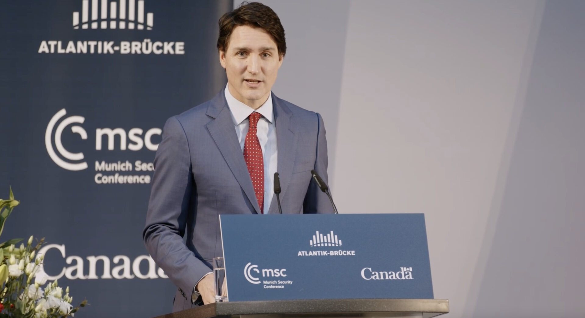 Kanadischer Premierminister Justin Trudeau im Contentflow Livestream